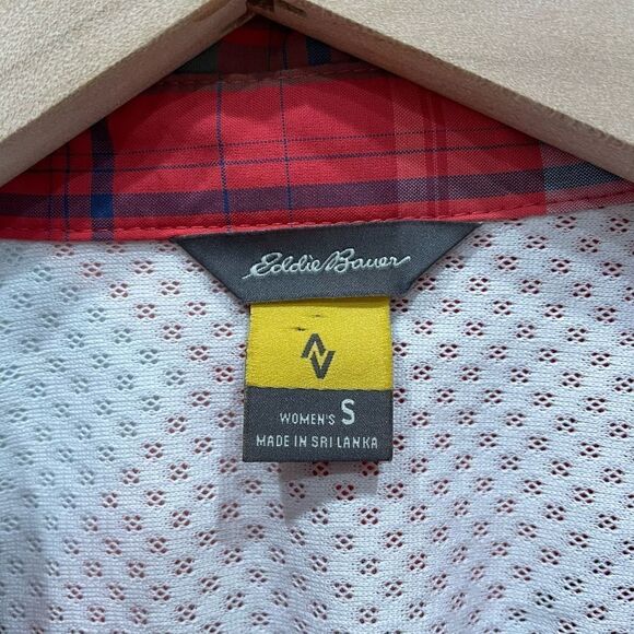 Eddie Bauer Pink Flannel Plaid Shirt - Size: Small - Picture 3 of 10